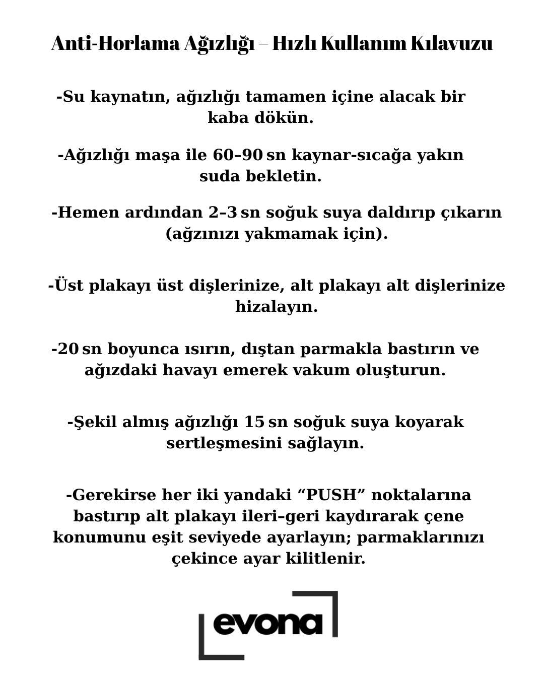 Ayarlanabilir Anti-Horlama Ağızlığı