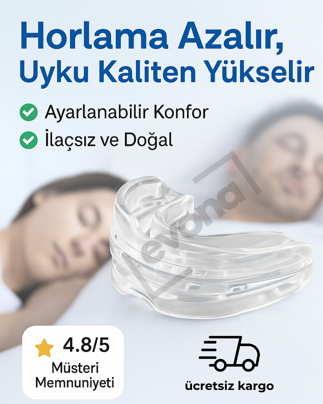 Ayarlanabilir Anti-Horlama Ağızlığı